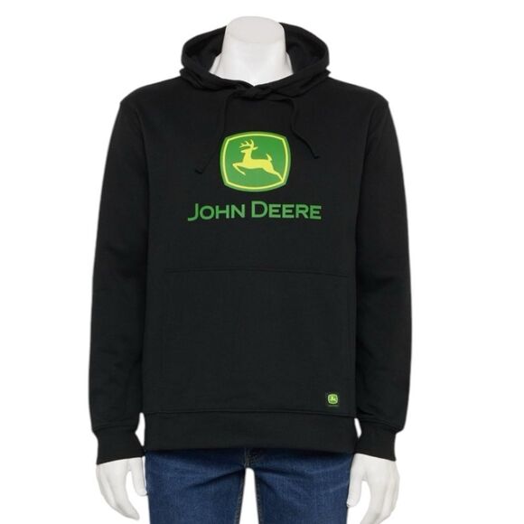 John Deere Core Graphic Logo Hoodie Black- Size XXL - Picture 1 of 10